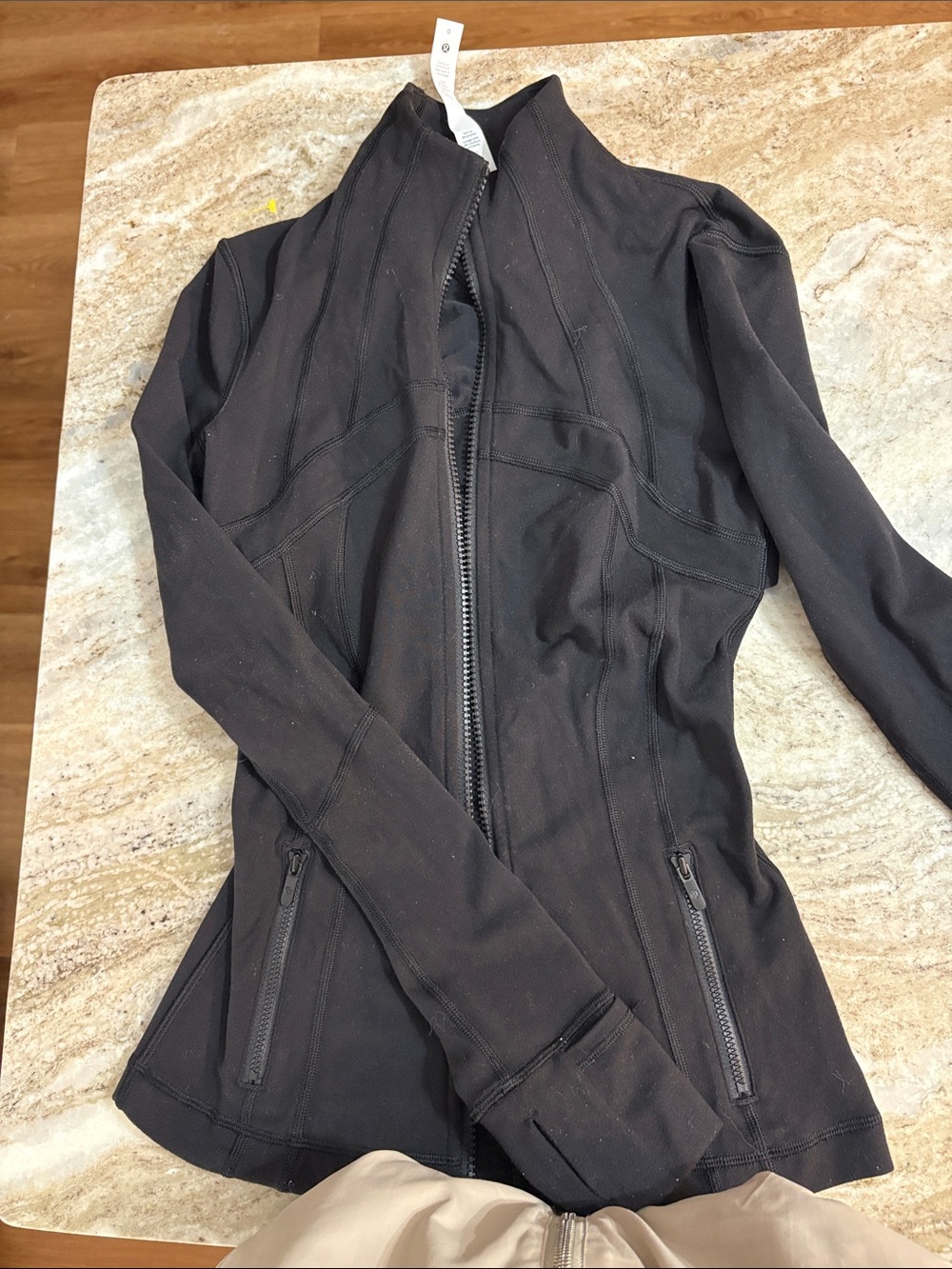 LuLulemon Black Women's Zip-Front Athletic Jacket